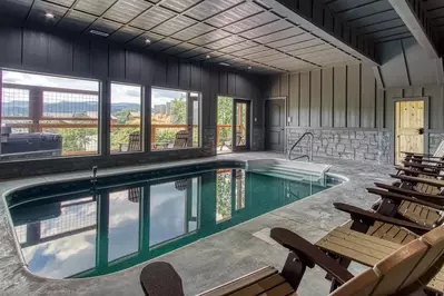 splashin in shangrila is one of our best gatlinburg cabins with indoor pools