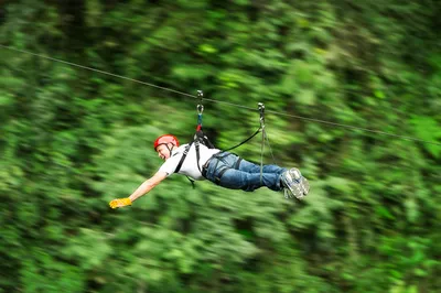 ziplining is one of the unique things to do in Pigeon Forge TN