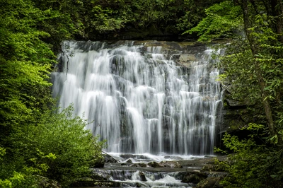 Meigs Falls is one of the best waterfalls in the Smoky Mountains