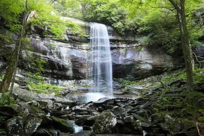 rainbow falls is a must during summer in the Smokies