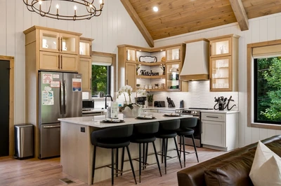 staying in a cabin with a kitchen like black bear overlook is a must on your Smoky Mountain vacation