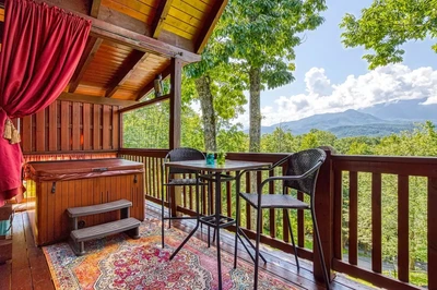 body & soul is one of our 1 bedroom cabins in Pigeon Forge