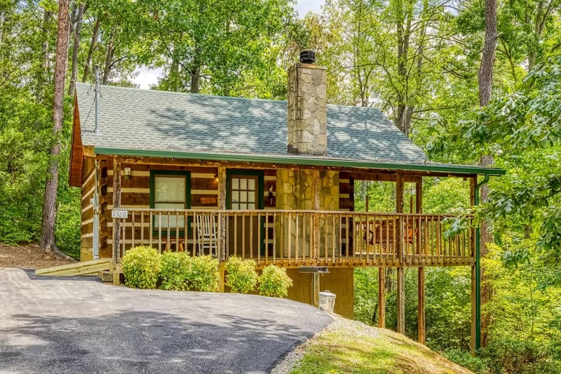 romantic hideaway is one of our 1 bedroom cabins in Pigeon Forge