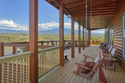 the king of the mountain is one of our large group cabins in Pigeon Forge and Gatlinburg