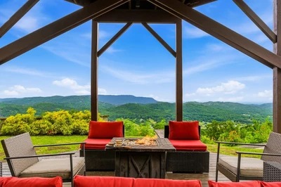 celesta vista is one of our large group cabin rentals in the Smoky Mountains